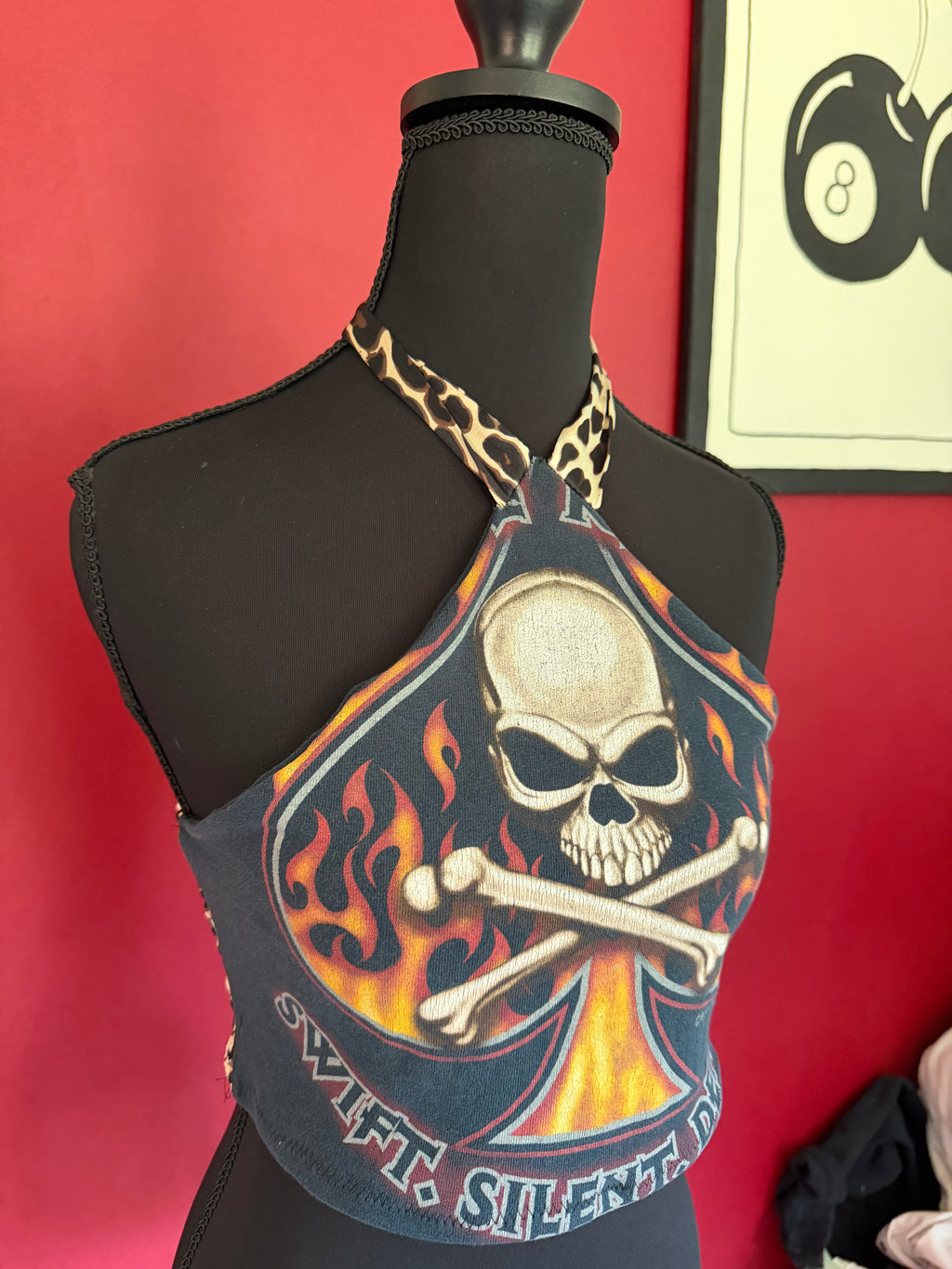 Cheetah biker halter