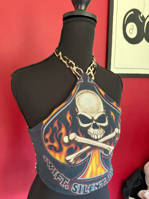 Cheetah biker halter