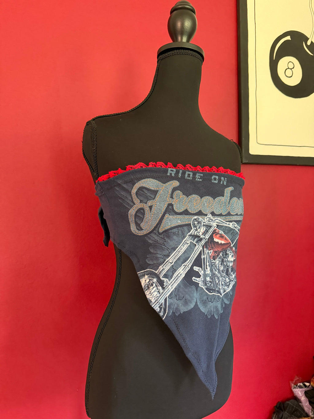 BLUE BIKER ADJUSTABLE TOP