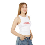 “I need a fucking quaalude” Rib Racer Tank Top