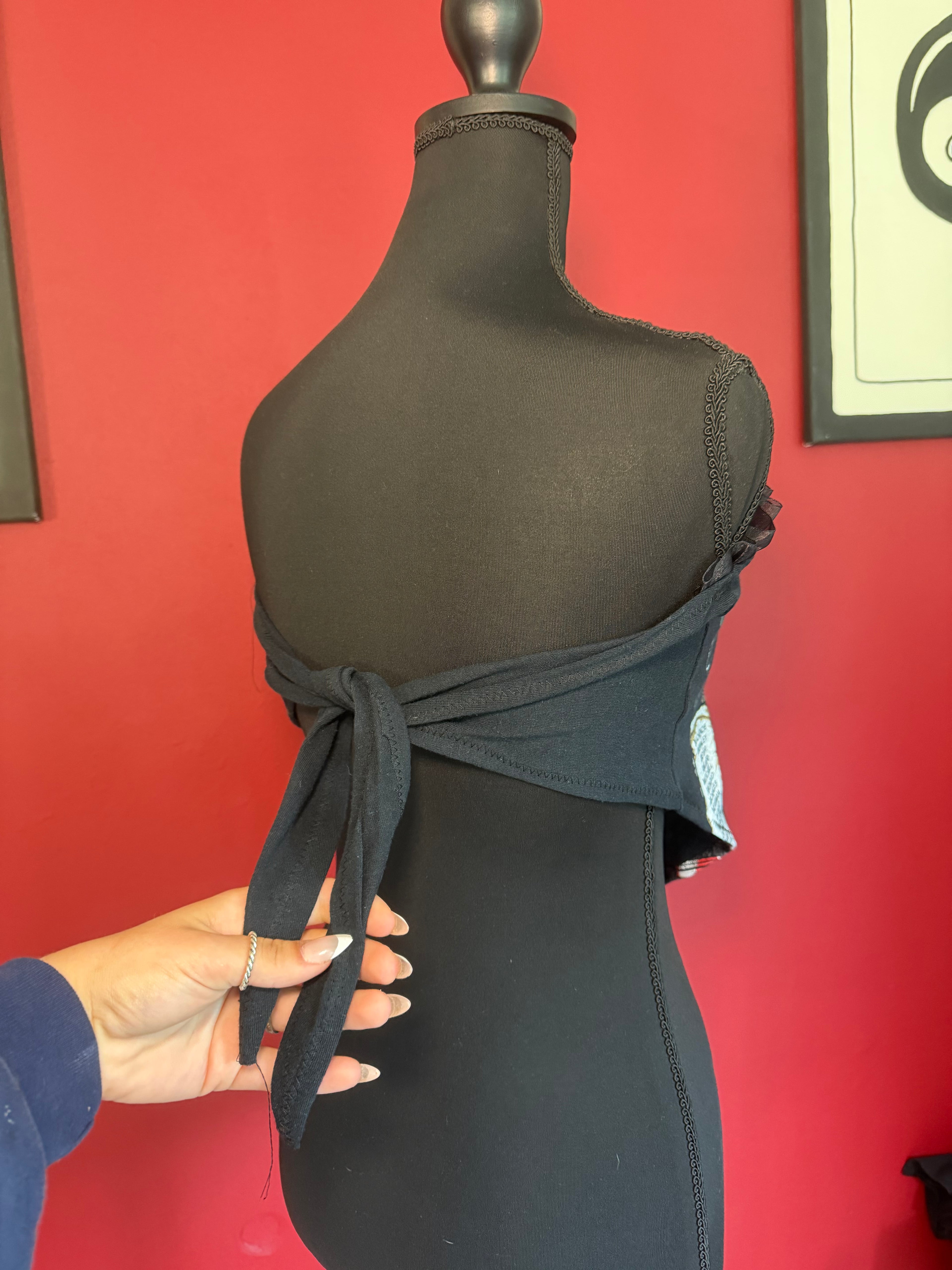 Fringe rough rider lace top