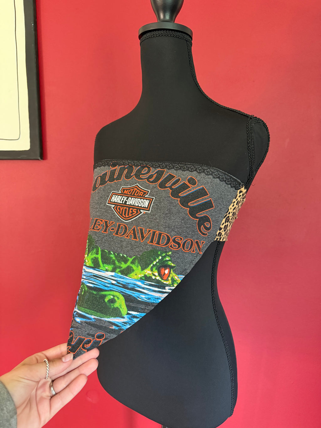 Biker cheetah top
