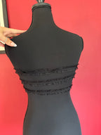 Black hd backless top
